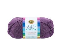Lion Brand Yarn 24/7Cotton 761-147 24-7 Hilo de algodón, Morado, 15.24x6.35x6.35 cm, 170