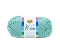 Lion Brand - Hilo de algodón 24/7, Hilo Ligero para Tejer, Ganchillo y Manualidades, suculentas, 1 Paquete