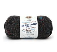 Lion Brand Yarn 113 g 94% acrílico y 6% rayón Heartland Ovillo, Black Canyon Tweed