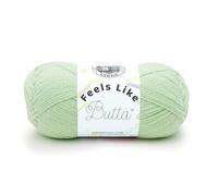 Lion Brand Yarn 215-156 Feels Like Butta Yarn, Menta, Poliéster, One Skein, 199