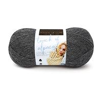 Lion Brand Yarn 674-152 Touch of Alpaca Yarn, carbón, una madeja