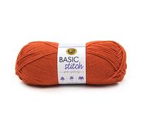 Lion Brand Yarn Basic Stitch - Hilo antibolitas para tejer, ganchillo y manualidades, calabaza, 1 paquete