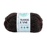 Lion Brand Yarn Company 1 Pieza Wool-Ease Thick and Quick, Negro Blackstone