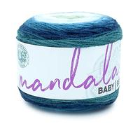 Lion Brand Yarn Company 526-205 Mandala Baby Yarn, Echo Caves, acrílico, 1 paquete