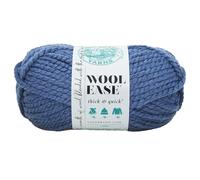 Lion Brand Yarn Company 640-114B Ovillo de Lana Wool-Ease Thick & Quick, Mezclilla, 1 Pack, 582