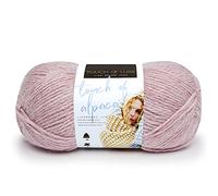 Lion Brand Yarn Company 674-104 Touch of Alpaca Yarn, Blush, una madeja