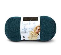 Lion Brand Yarn Company 674-178 Touch of Alpaca Yarn, Jade, una madeja