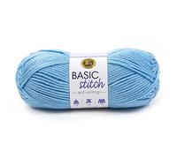 Lion Brand Yarn Company Hilo antibolitas Basic Stitch 202-106, azul bebé, una madeja