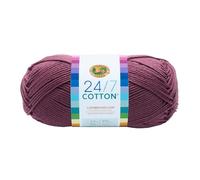 Lion Brand Yarn Company Hilo de algodón, 100% algodón, Lila