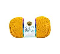 Lion Brand Yarn Company Hilo de algodón, 100% algodón, Solidago