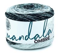 Lion Brand Yarn Company Mandala Ombre Yarn, Hilo, Cool, One Skein, 315