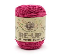 Lion Brand Yarn - Hilo de reup, color frambuesa