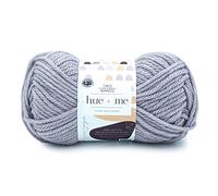 Lion Brand Yarn Hue+Me - Hilo de mezcla de lana suave y voluminoso para tejer, ganchillo y manualidades, color neblina, 1 paquete
