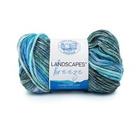 Lion Brand Yarn Landscapes Breeze - Hilo multicolor para tejer, ganchillo y manualidades, laguna, 1 paquete
