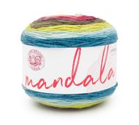Lion Brand Yarn Mandala, hilo multicolor para tejer, ganchillo y manualidades, kappa, 1 paquete