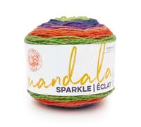 Lion Brand Yarn Mandala Sparkle, hilo multicolor para tejer, ganchillo y manualidades, monoceros, 1 paquete