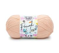 Lion Brand Yarn Pound of Love - Ovillo de lana, color sal rosa
