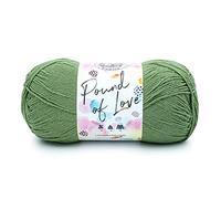 Lion Brand Yarn Pound of Love Value Yarn - Hilo grande para tejer y ganchillo, hilo para manualidades, color verde oliva