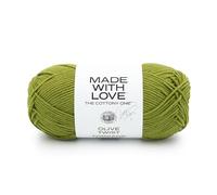 Lion Brand Yarn Tom Daley-The Cottony One Hilo, Mezcla de algodón, Olive Twist, 1 pack