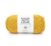 Lion Brand Yarn Tom Daley - The Cottony One, hilo para tejer, medalla dorada, 1 paquete