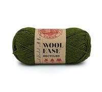 Lion Brand Yarn Wool-Ease - Ovillo de lana reciclada, 1 unidad, color verde oliva