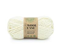 Lion Brand Yarn Wool-Ease T&Q Reciclado Hilo, Crema, 1 pack