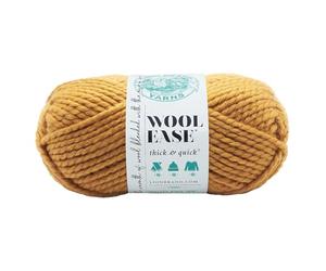 Lion Brand Yarn, Wool-Ease Thick & Quick 640-158, Ovillo de lana, 97 m, Mostaza