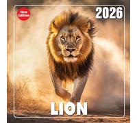 Lion Calendar 2026: Majestic big cats shown through powerful portraits