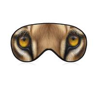 Lion Eye Sleep Mask Blindfold Animal Eyes Ajustable Super-Smooth Soft Eye Mask Cover para Hombres Mujeres Viajes y siesta