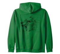 Lion Face Graphic Leaders African Pride of Lions para Hombre Sudadera con Capucha