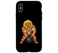 Lion Gym King - Pesa Rusa para Entrenamiento, diseño de Fitness Carcasa para iPhone X/XS