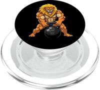 Lion Gym King - Pesa Rusa para Entrenamiento, diseño de Fitness PopSockets PopGrip para MagSafe