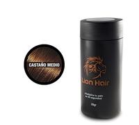 LION HAIR. Fibras Capilares 28gr. Multiplica tu pelo en 30 segundos. Densificador de cabello. Microfibras de algodón para hombre y mujer. (Medium Brown (castaño medio))