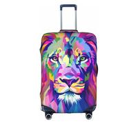 Lion Head - Fundas protectoras de equipaje elásticas a prueba de polvo para viajes, se adapta a equipaje de 18 a 32 pulgadas, multicolor, S(18"-21" Suitcase)