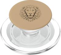 Lion Head Line Art Minimalista PopSockets PopGrip para MagSafe