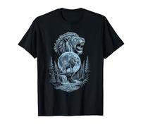 Lion Howling to The Moon Funny Meme Lion Lover Men Women Kid Camiseta