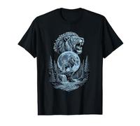 Lion Howling to The Moon Funny Meme Lion Lover Men Women Kid Camiseta gráfica económica