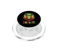 Lion Juneteenth Black King Melanina Padre Papá Hombres Hijo Niños PopSockets PopGrip para MagSafe