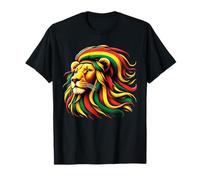 Lion Juneteenth Cool Black History - Bandera afroamericana Camiseta