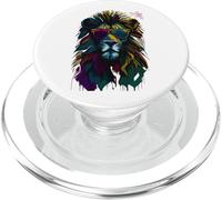Lion Juneteenth Cool Black History - Bandera afroamericana PopSockets PopGrip para MagSafe