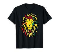Lion Juneteenth Historia Negra Flajera afroamericana Mujeres Camiseta