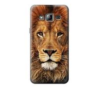Lion King of Beasts Funda Carcasa Case para Samsung Galaxy J3 (2016)