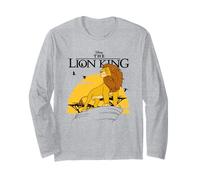 Lion King Standing Over A Rock Manga Larga