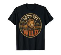Lion Let's Get Wild Birthday Safari Adventure Camiseta