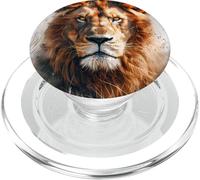 Lion Majestic Cabeza de León Gato Animal Salvaje PopSockets PopGrip para MagSafe