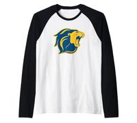 Lion Mascot Head The College of New Jersey TCNJ Lions Camiseta Manga Raglan