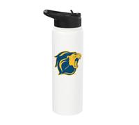 Lion Mascot Head The College of New Jersey TCNJ Lions Stainless Steel Insulated Water Bottle