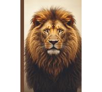 Lion Notebook: Aesthetic Lion Journal for Men & Women - Motivational Wildlife Design for School, Work, Journaling & Goal Setting (6x9 Blank Pages)