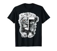 Lion of Judah and Jesus Prayer Christian T-Shirt Camiseta