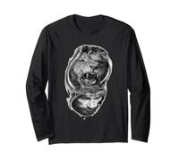Lion of Judah and Jesus Prayer Christian T-Shirt Manga Larga
